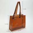 thumbnail image 2 of PENGXIANG Sac de Transport Transparent Grande Capacité Sacs à Main en PVC Transparent Décontracté Simple pour le Travail, 2 of 9