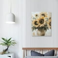thumbnail image 2 of ZFLMY Vase Sunflowers Painting Canvas Print for Home Decor Living Room Bathroom Bedroom Office, Ready to Hang 16x20in, 2 of 5