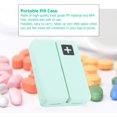 thumbnail image 2 of Pill Holder Keychain, Mini Waterproof Pill Box Portable Pill Case for Outdoor Travel, 2 of 5