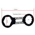 thumbnail image 3 of Llave De Bicicleta Llave De Bicicleta Bicicleta Bolany aleación de aluminio MTB bicicleta horquilla delantera tapa llave herramientas de reparación (negro), 3 of 5