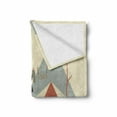 thumbnail image 2 of Camper Soft Flannel Fleece Throw Blanket, Tent and Hippie Van in Wilderness Exotic Beach Lifestyle, Cozy Plush for Indoor and Outdoor Use, 70" x 90", Charcoal Grey Dark Coral, by Ambesonne, 2 of 6