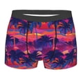 thumbnail image 5 of Uemuo Retro Palms Pattern Men's Boxer Briefs,Trunk Anti-Chafing,Comfortable, Durable, and Stylish Underwear-Large, 5 of 9