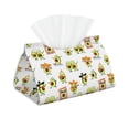 thumbnail image 2 of Lsque Kawaii Mexican Avocado Printed Long Tissue Box Cover Holder, Facial Paper Organizer Dispenser,Triangle with Bottom Belt, PVC Leather Decorative Organizer, 2 of 9