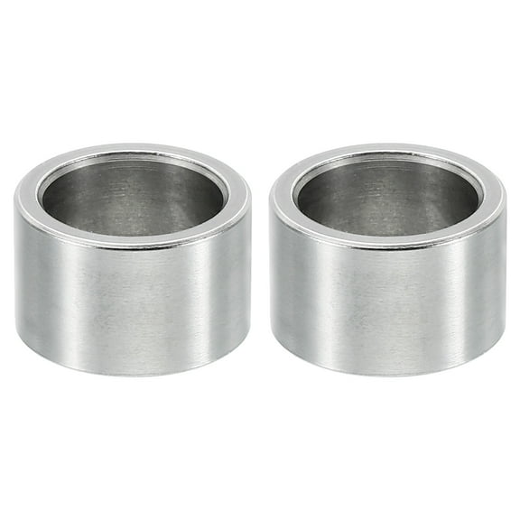 M12 Stainless Steel Spacers, 2 Pcs Metal Spacer Stainless Steel 12.2mm ID x 16mm OD x 10mm L for 1/2" or M12 Screw