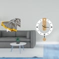 thumbnail image 2 of Manta de punto,Manta de punto decorativa para el hogar,Reloj de pared,Reloj de pared decorativo para baño y dormitorio.,Reloj de pared redondo silencioso y sin tictac,regalo, 2 of 8