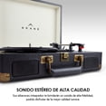 thumbnail image 4 of Tocadiscos Vinilo Vintage Akane Bluetooth Estéreo Tornamesa 3 Velocidades, 4 of 10