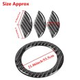 thumbnail image 3 of RV Embellecedor de la cubierta del volante de carbono para Mercedes-Benz C E Class W204 07-14【45MM】, 3 of 5