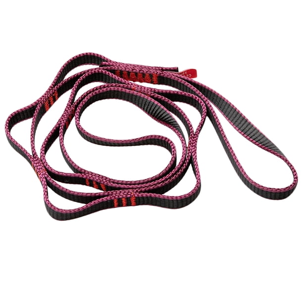 Cuerda De Cadena De Margaritas Correas Fuertes Enrolladas 22 KN Cordón De Cadenas De Margaritas De Nailon De Escalada 43 Pulgadas Para Escalar árboles Púrpura Baoblaze Cadena de margarita de escalada