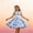 Glisme Light Blue3274, variant on Glisme Girls Dresses With Collar Sleeveless Waist Design For Daily Wear Party Performance Pink Sundress Size 13-14 Years