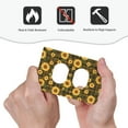 thumbnail image 4 of Balery Vintage Plaid Sunflower for Duplex Wall Plates Kit, Electrical Outlet Covers, Standard Size 1-Gang 5.0" x3.0", Electric Receptacle Plug Covers-Style S, 4 of 6