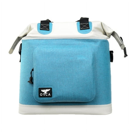 UPC: 0840186510654 | ORCA Walker Tote Capri Soft Side Cooler Wine Bag  Blue/Gray