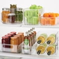 thumbnail image 6 of mDesign Plastic Food Cabinet Storage Organizer Container Bin - 4 Pack - Clear, 6 of 8