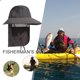 thumbnail image 4 of Sombrero de pesca con cortina hueca resistente a los rayos UV para ciclismo escalada correr sombrero Boonie JShteea El nuevo, 4 of 9