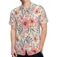 thumbnail image 4 of High Quality Hawaiian Shirts for Men Short Sleeve Aloha Beach Shirt Floral Summer Casual Button Down Shirts Blouses WLHBUC, 4 of 7