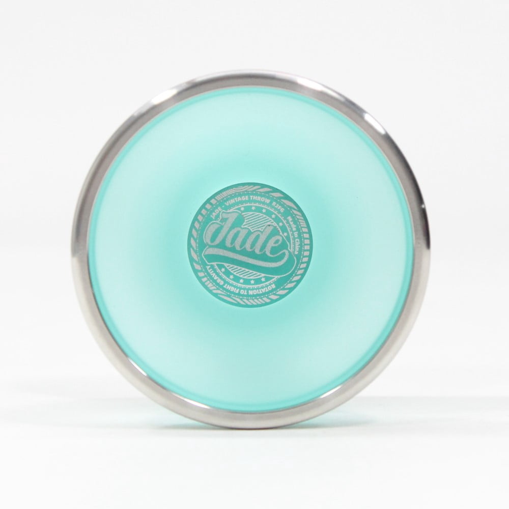 R2FG Jade Yo-Yo - Polycarbonate with Stainless Steel Rings - Organic YoYo (Green)
