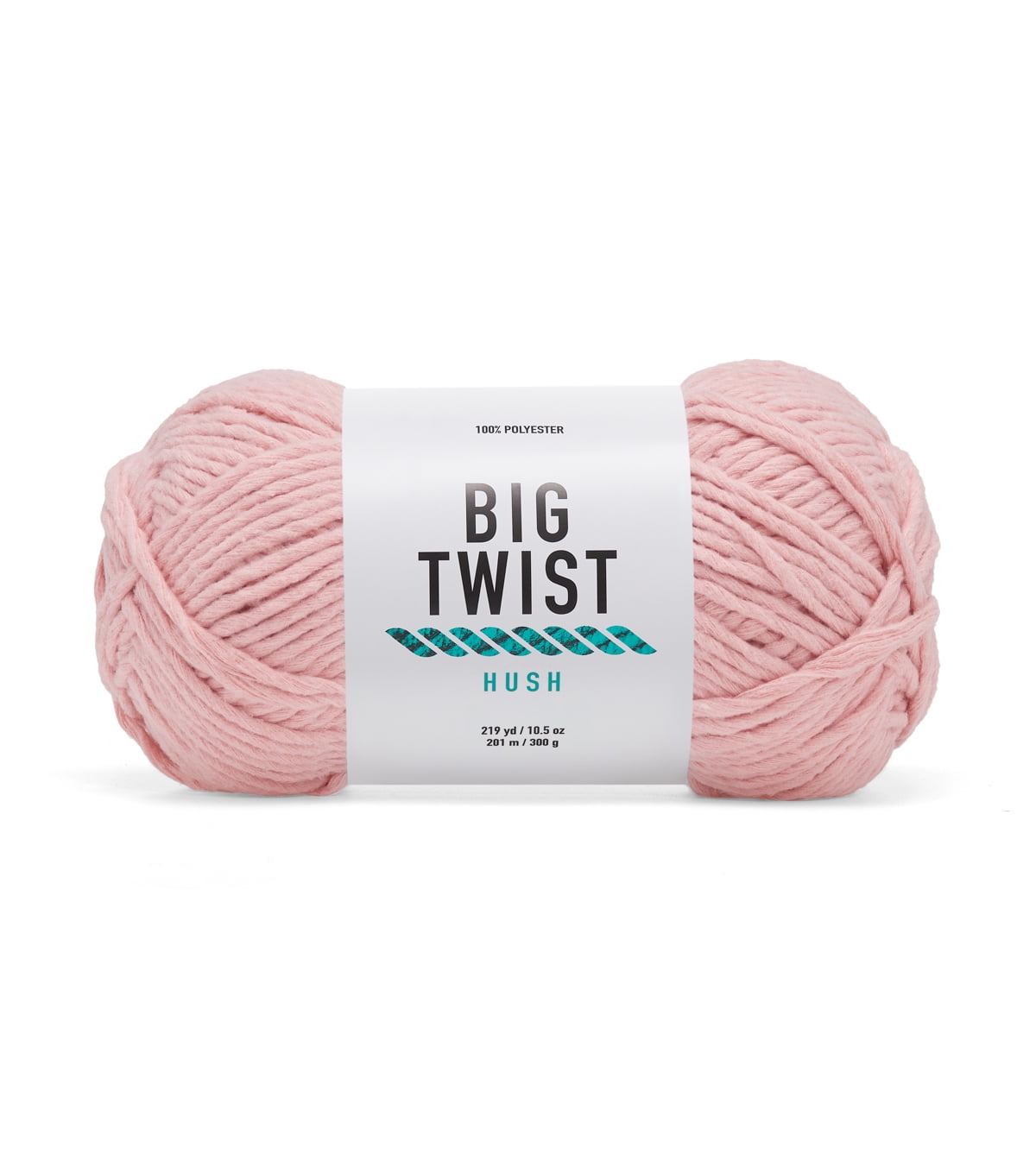 Big Twist Hush 4 Pack Bulky Polyester Yarn, Taupe, 219 yd, 10.5 oz