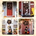 thumbnail image 2 of Fashionwu 18 inch Halloween Wreaths for Front Door, Halloween Wreath with Pumpkins and Berries, Artificial Handmade Wreath for Decorations Halloween Party, 2 of 7