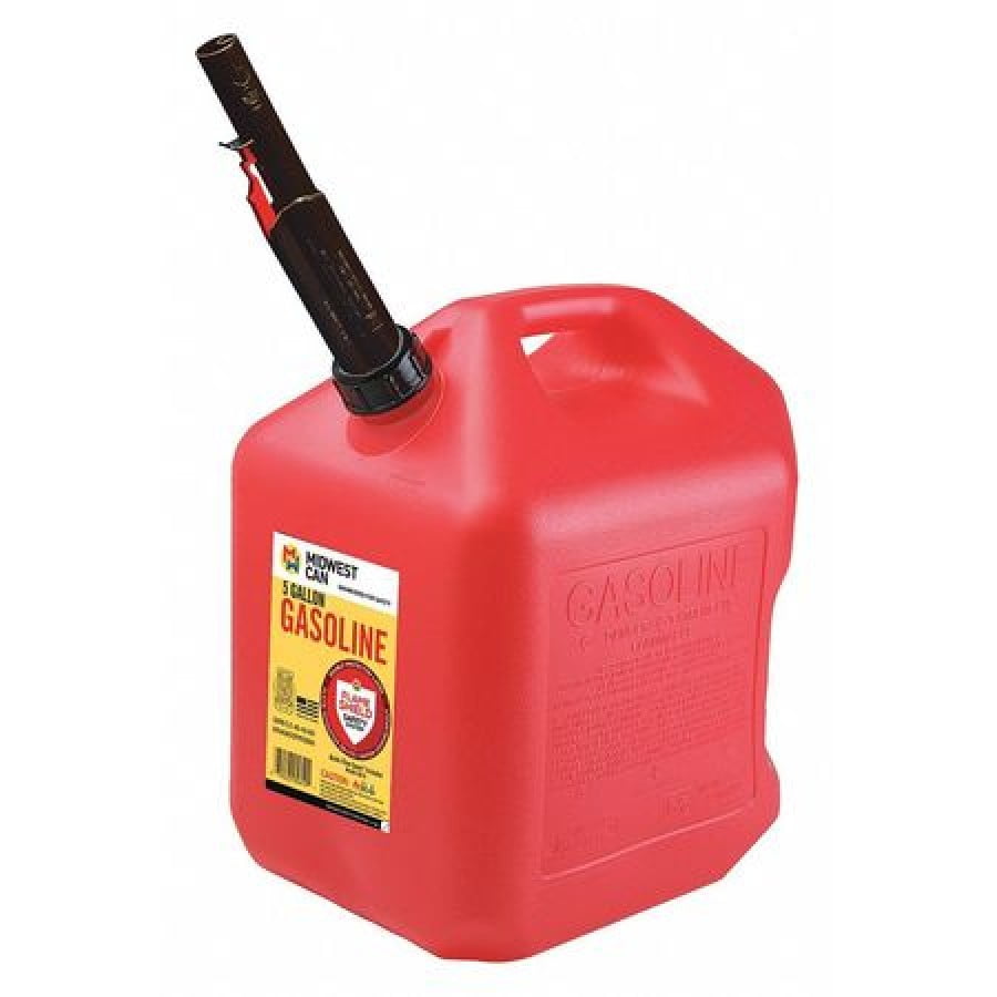 FLAME SHIELD 5610 Gas Can,5 gal.,Self,Red,HDPE,141/2" H