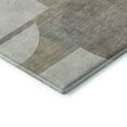 thumbnail image 3 of Addison Rugs Mayfield Premium Machine Washable Transitional Mid Century Khaki Rectangle Rug, 5' X 7'6" Machine Washable Transitional Mid Century Khaki Oversized Sherpa Throw Blanket, 3 of 7