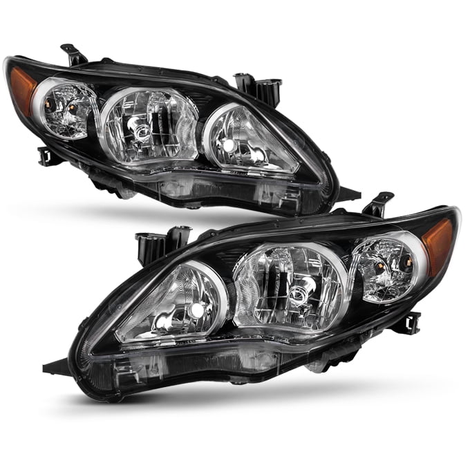 Fit 2011 2013 Toyota Corolla Headlights Replacement Lamps Light Left Right Walmart 
