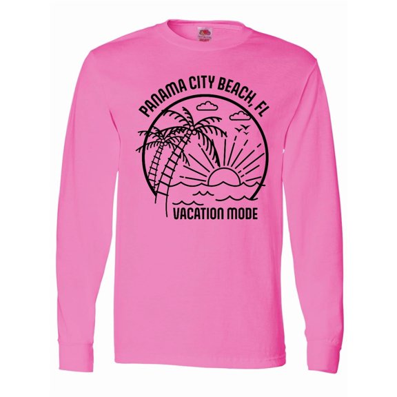 Inktastic Summer Vacation Mode Panama City Beach Florida Long Sleeve T-Shirt
