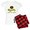 With Red Plaid Pant, variant on CafePress - Peacelovebooks Worm Brown Words Pajamas - Women's Short Sleeve Print T-Shirt and Pants Light Cotton Pajama Set