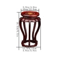 thumbnail image 2 of Circular Mahogany Stool Display Pedestal, Flower Pot Bonsai Teapot Decoration Bracket, 2 of 7