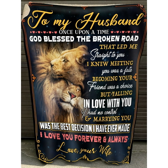 To My Husband I Love You Forever And Always, Fleece Blanket, My Husband, Valentine's Day Gift,, 30x40in Fleece Blanket
