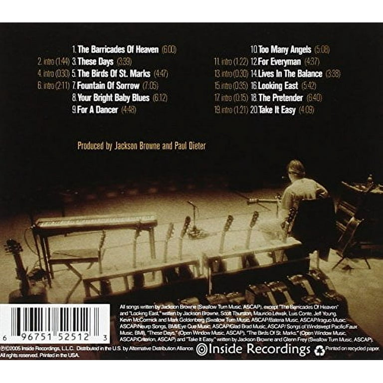 (CD)Solo Acoustic 1 &amp; 2 (Reis)／Jackson Browne Solo Acoustic, Vol 1 & 2 | JacksonBrowne.com