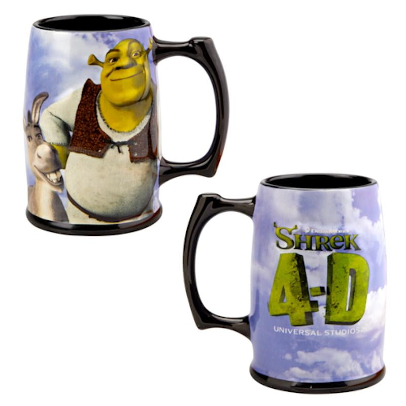 Universal Studios 4D Shrek & Donkey Ceramic Coffee Mug New