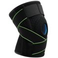 thumbnail image 1 of Rodillera con estabilizadores laterales y almohadillas de gel para un soporte perfecto para las rodillas, rodilleras frías de silicona para correr, baloncesto, escalada, ciclismo, bádminton, 1 of 5