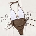 thumbnail image 6 of Enjoytime Women Bikini Set Halter Ring Triangle Two Piece Swimsuit Side Tie Bathing Suits, 6 of 6