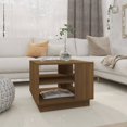 thumbnail image 1 of vidaXL Coffee Table Brown Oak 55x55x43 cm Engineered Wood, 1 of 4