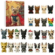 Taicans Christmas Advent Calendar ‌2025 - 24 Days of French Bulldog Figurines,Holiday Countdown with Collectible Ornaments,Festive Decor for Xmas,Kids & Dog Lovers‌