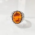 thumbnail image 2 of Baltic Amber Mans Ring, Natural Baltic Amber ring, Silver Jewelry, 925 Silver Ring, Birthday Gift, Heavy Mens Ring, Arabic Design, Ottoman Style Ring, Christmas, Turkey Mens Signet Ring, 2 of 7