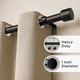 thumbnail image 2 of Barra de Cortina Joydeco Ajustable 81-366 cm Metal Negro, 2 of 9