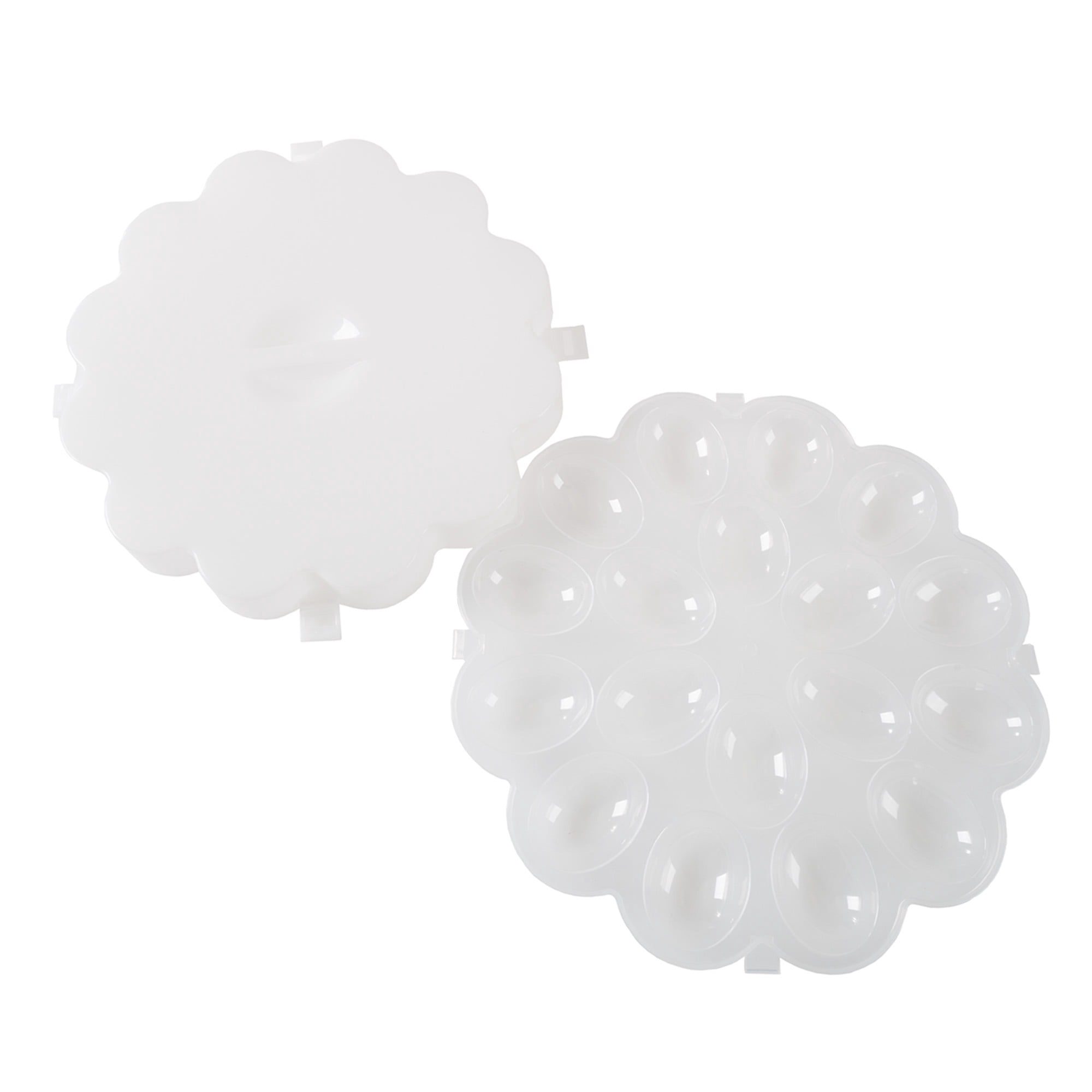 Classic Cuisine Set of 2 Deviled Egg Containers with Lid - Holds 36 Eggs