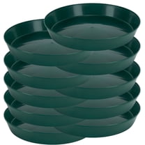 Austin Planter 7 inch(5.5 inch Base) Plant Saucer Hunter Green Colored ( 10 pack ) Polypropylene Made in USA