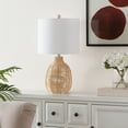 thumbnail image 5 of SAFAVIEH Oroya 23 in. Coastal Light Brown Rattan Table Lamp with White Cotton Shade, 5 of 6