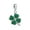 Dark-Green, variant on Bling Jewelry Womens Good Luck Green Clover Heart Charm Bead Sterling Silver Fits European Bracelet