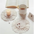 thumbnail image 3 of nipocaio Coasters 6Pcs Cotton Coaster, Bohemian Coasters Round Drinks Coasters, 3 of 5