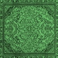 thumbnail image 1 of Ahgly Company Indoor Square Abstract Emerald Green Modern Area Rugs, 6' Square, 1 of 4