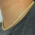 thumbnail image 6 of 18" Chain Choker One Row Gold Finish Iced Hip Hop Tennis Necklace 6 MM Box Clasp, 6 of 8