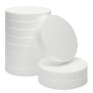  SEWACC 5pcs Foam Disc Round Foam for Crafts Tray Decor