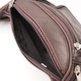 thumbnail image 5 of Men Women PU Waist Belt Bag Slim Purse Hip Pouch Hiking Camping Outdoors Travel Stylish Fanny Pack, 5 of 10