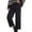 Black, variant on Women's Pants, High Waist Straight Leg Jeans Casual Wide Trousers Loose Fit Denim Pants Yellow XL