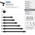 thumbnail image 2 of Amerock Bp36771 Winsome 6-5/16" Center To Center Bar Cabinet Pull - Nickel, 2 of 5