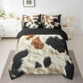 thumbnail image 2 of Homewish Cow Print Twin Bedding Sets 7-Piece for Kids Children Teens,Farmhouse Animal Bedding Comforter Set Microfiber,Rustic Retro Vintage Breathable Sheet Sets,Super Cozy Room Decor,Reversible, 2 of 8