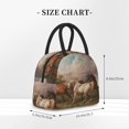 thumbnail image 2 of Fotbe Three Horses Oil Painting Bolsa de Almuerzo con Estampado, Lonchera Aislada, Contenedor de Comida Reutilizable Tipo Cooler a Prueba de Fugas, 2 of 6