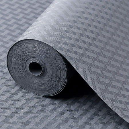 11.8"×118" Gray Shelf Liner for Kitchen Cabinets , 350g - Durable Non-Slip Liner for Kitchen Cabinets, Waterproof Shelf, Drawers & Shelves, No Slip Cupboard Mats Non Adhesive EVA Place Mats Roll